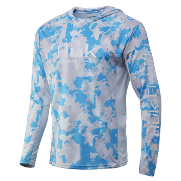 HUK ICON X REFRACTION CAMO HOODIE